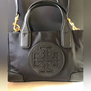 Tory Burch Mini Ella Black Crossbody Tote